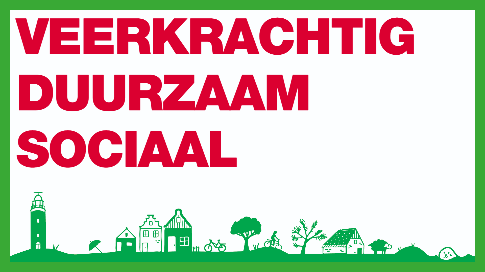 Skyline Texel en slogan